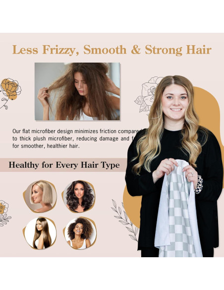 Toalla de Microfibra para Cabello BlairCo 107x66 cm Anti-Frizz