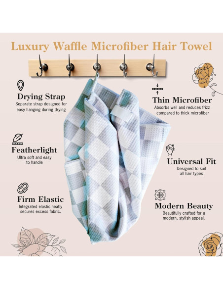 Toalla de Microfibra para Cabello BlairCo 107x66 cm Anti-Frizz