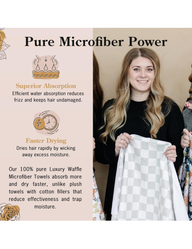 Toalla de Microfibra para Cabello BlairCo 107x66 cm Anti-Frizz