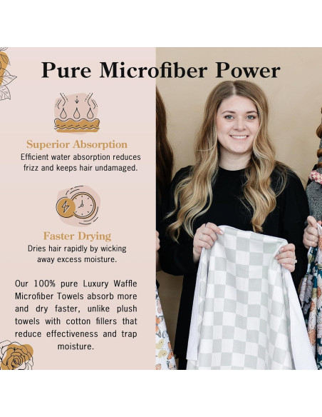Toalla de Microfibra para Cabello BlairCo 107x66 cm Anti-Frizz