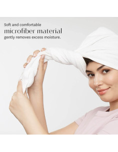 Toalla Turbante T3 Luxe Microfibra Waffle 18x25cm 2