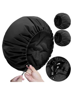Gorro de Ducha Impermeable SHEOMERN Grande 34.3 cm Ajustable
