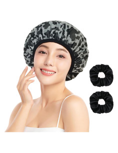 Gorro de Ducha Reutilizable Impermeable Vidsel - Doble Capa Satén