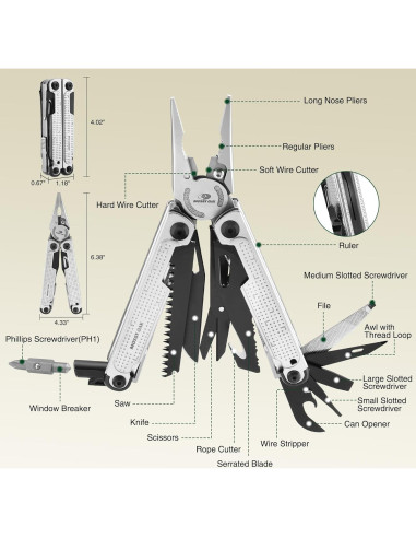 Multiherramienta MOSSY OAK 20-en-1 Acero Inoxidable