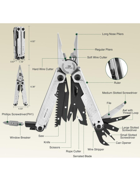 Multiherramienta MOSSY OAK 20-en-1 Acero Inoxidable