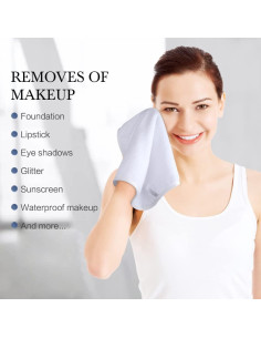 Paños de Microfibra Reutilizables Sinland 30x30 cm 6 Piezas Blancos 2