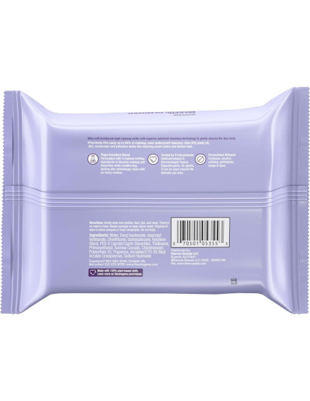 Toallitas Desmaquillantes Neutrogena Noche 25 Unidades Toallitas Desmaquillantes Neutrogena Noche 25 Unidades