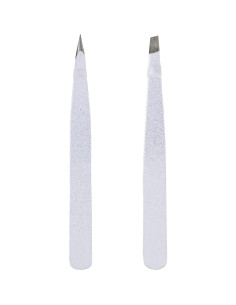 Pinzas para Cejas Amazon Basics - Acero Inoxidable, 2 Piezas 2