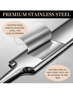 Kit de Herramientas Faciales Teenitor 9 Piezas Acero Inoxidable 2