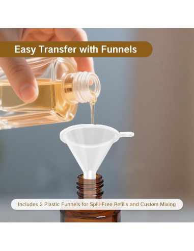 2 Botellas Vacías de Esmalte de Uñas KMYZQDV 15ml con Brocha