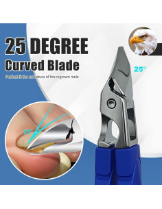 Juego de Cortauñas Antisalpicaduras Acero Inoxidable 3 Piezas 2