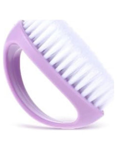 Cepillo de Uñas Pluzmecalm Morado, Alta Resistencia, Cerdas Nylon