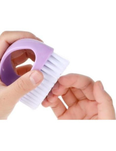 Cepillo de Uñas Pluzmecalm Morado, Alta Resistencia, Cerdas Nylon 2