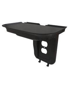 Estante de Pared Suptek Negro para Baño y Cocina, 9 kg