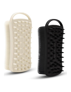 2 Piezas Exfoliante de Cuerpo de Silicona MtBoi 2 en 1