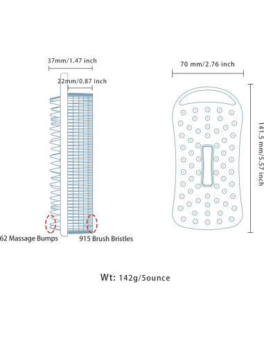2 Piezas Exfoliante de Cuerpo de Silicona MtBoi 2 en 1