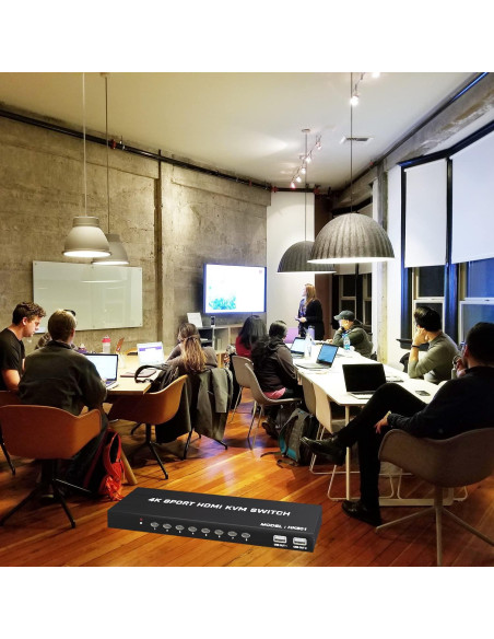 Conmutador KVM HDMI 8 Puertos KAGO 4K 30Hz Control Remoto