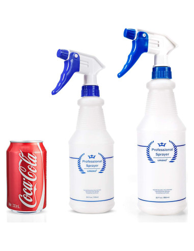 Botellas de Spray de Plástico Uineko 950 ml 4 Piezas Azul