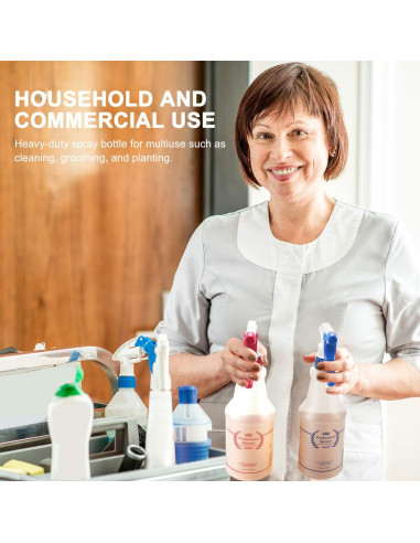 Botellas de Spray de Plástico Uineko 950 ml 4 Piezas Azul