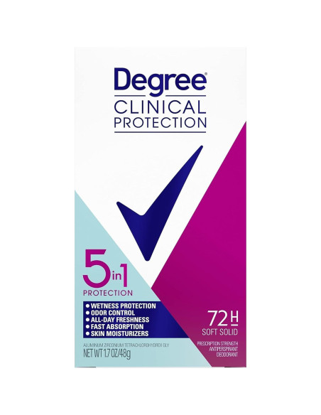 Antitranspirante Desodorante Degree Clínico 5-en-1 48.5 g