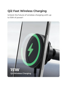 iOttie Velox Qi2 Mini Soporte Cargador Inalámbrico 15W 2