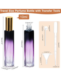 Set de 5 Botellas de Perfume Rellenables Beomeen 10ML Vidrio 2