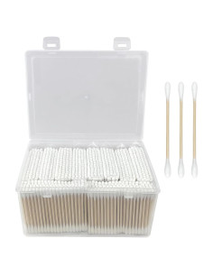 Hisopos de Algodón Ecológicos Egaageoi - 1000 Unidades Doble Punta