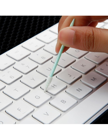 Chinco 200 Hisopos de Limpieza Espuma 65mm Verde para Electrónica