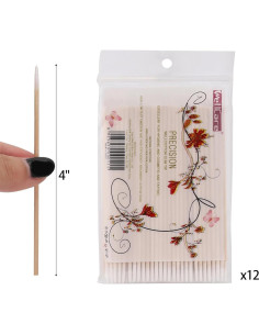 Hisopos de Algodón de Precisión BTYMS - 1200 Contenidos 10.16 cm 2