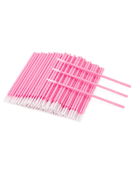 200 Aplicadores Micro Desechables G2PLUS Rosa 10cm