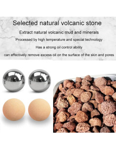 Rodillo Facial REVLON 2 Bolas Acero Inoxidable y Volcánica 2