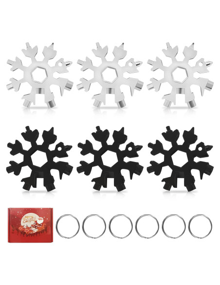 Multiherramienta Fudragtn Copo de Nieve 18-en-1 Multicolor