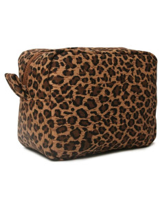 Bolsa de Maquillaje Lona Leopardo 4L Neceser Organizador