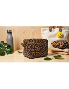 Bolsa de Maquillaje Lona Leopardo 4L Neceser Organizador 2