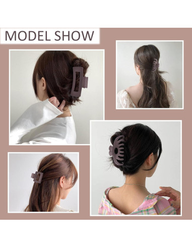 Paquete de 12 Clips de Pelo Misutaaa - Grande 10.4 cm y Pequeño 5.1 cm