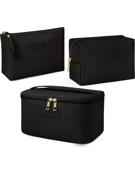 Bolsa de Maquillaje Grande MAANGE con 2 Bolsitas Negras Bolsa de Maquillaje Grande MAANGE con 2 Bolsitas Negras