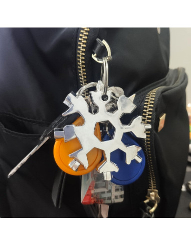 Multiherramienta Fudragtn Copo de Nieve 18-en-1 Multicolor