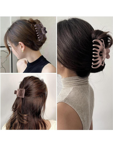 Paquete de 12 Clips de Pelo Misutaaa - Grande 10.4 cm y Pequeño 5.1 cm