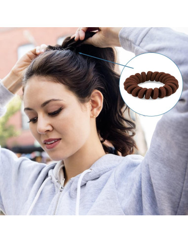 24 Gomas para el Cabello Espirales BOYIVI Sin Marcas - 4 Colores