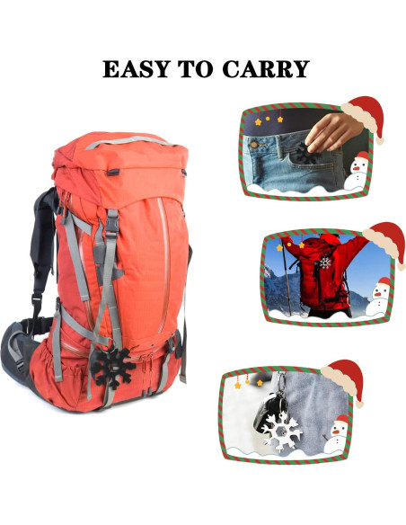 Multiherramienta Fudragtn Copo de Nieve 18-en-1 Multicolor