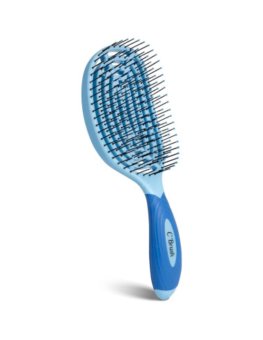 Cepillo Curvado Profesional NuWay 4Hair C Brush - Azul Cielo