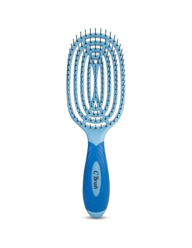 Cepillo Curvado Profesional NuWay 4Hair C Brush - Azul Cielo