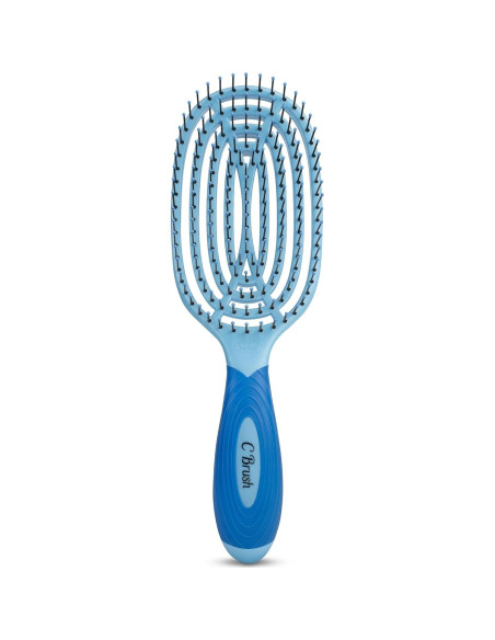 Cepillo Curvado Profesional NuWay 4Hair C Brush - Azul Cielo