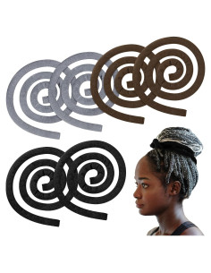 6 Sujetadores de Cabello Flexibles Hoteam para Dreadlocks