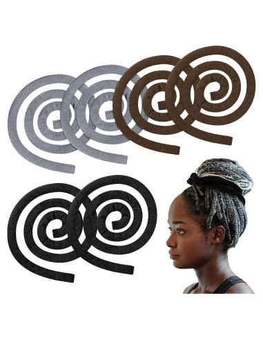 6 Sujetadores de Cabello Flexibles Hoteam para Dreadlocks