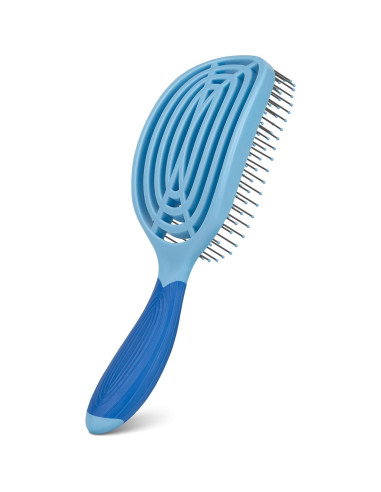 Cepillo Curvado Profesional NuWay 4Hair C Brush - Azul Cielo
