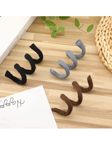 6 Sujetadores de Cabello Flexibles Hoteam para Dreadlocks