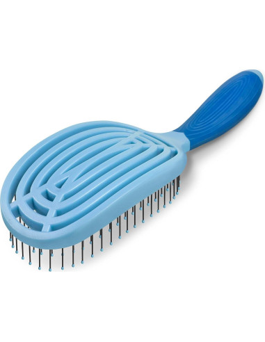 Cepillo Curvado Profesional NuWay 4Hair C Brush - Azul Cielo