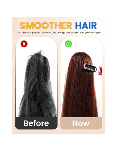 Juego de 6 Cepillos de Pelo Plegables con Espejo MoHern