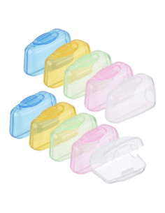 Cubiertas Portátiles para Cabezas de Cepillo de Dientes Shappy - 10 Piezas en 5 Colores